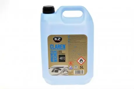 K645 Омивач скла зима (5л) (-40°C) (Claren) (концентрат) K2 підбір по vin на Brocar