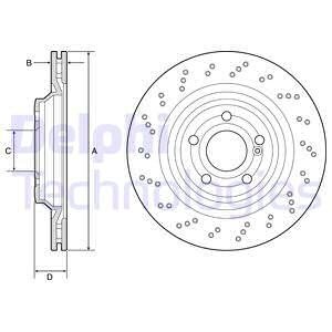 BG4920C Гальмівний диск DELPHI підбір по vin на Brocar