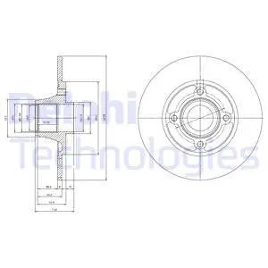BG9033RS Гальмівний диск DELPHI підбір по vin на Brocar