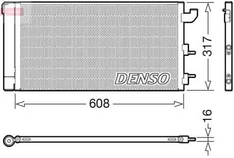 DCN09144 Радиатор кондиционера DENSO підбір по vin на Brocar