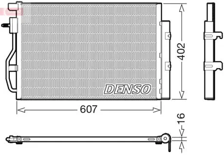 DCN15008 Радіатор кондиціонера DENSO підбір по vin на Brocar