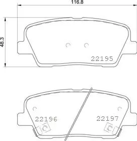 P30105 Гальмівні колодки дискові BREMBO підбір по vin на Brocar