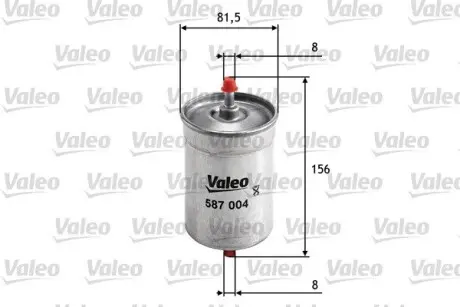 587004 Фільтр палива VALEO підбір по vin на Brocar