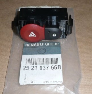 252103766R Кнопка аварийной сигнализации (252103766R) Renault RENAULT підбір по vin на Brocar