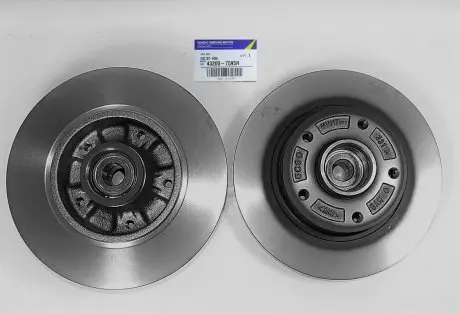432007595R Гальмівний диск к-т 2 шт. зад. Megane III / Scenic III 08- (з підшипником+кільце ABS)(260x8x25mm) RENAULT підбір по vin на Brocar