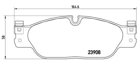 P36021 Гальмівні колодки, дискове гальмо (набір) BREMBO підбір по vin на Brocar