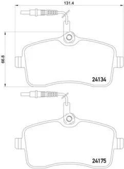P61109 Тормозные колодки к-кт. BREMBO подбор по vin на Brocar