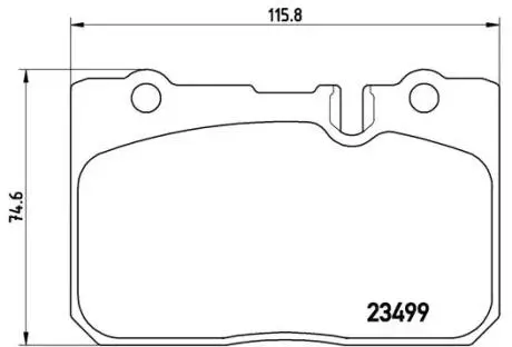 P83039 Гальмівні колодки, дискове гальмо (набір) BREMBO підбір по vin на Brocar