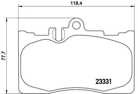 P83058 Гальмівні колодки, дискове гальмо (набір) BREMBO підбір по vin на Brocar