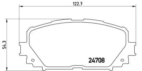 P83101 Гальмівні колодки, дискове гальмо (набір) BREMBO підбір по vin на Brocar