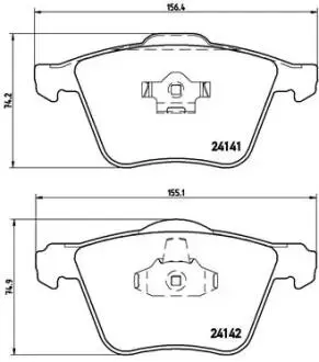 P86018 Гальмівні колодки дискові BREMBO підбір по vin на Brocar
