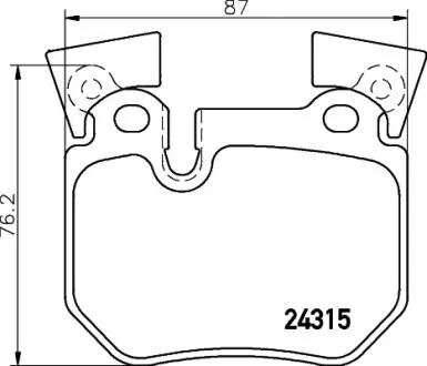P06059 Гальмівні колодки, дискове гальмо (набір) BREMBO підбір по vin на Brocar