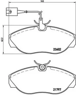 P23083 Гальмівні колодки, дискове гальмо (набір) BREMBO підбір по vin на Brocar