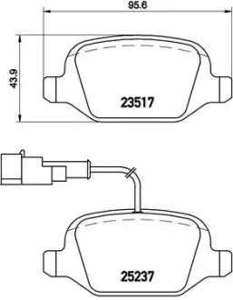 P23131 Гальмівні колодки дискові BREMBO підбір по vin на Brocar