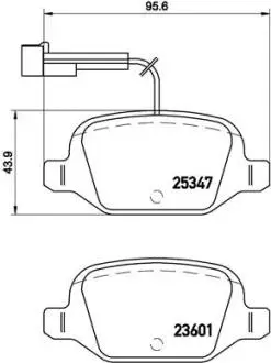 P23146 Гальмівні колодки дискові BREMBO підбір по vin на Brocar