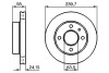 0986478148 Диск торм.пер.вентил.FORD Orion,Escort,Fiesta (239,7*24,1) BOSCH підбір по vin на Brocar