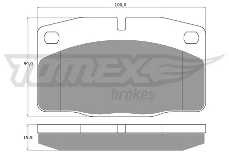 1013 Гальмівні колодки дискові TOMEX підбір по vin на Brocar