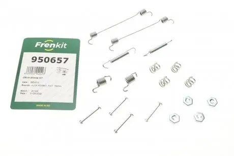 950657 Комплект пружинок колодок ручника Renault Megane I -03 (203x38) Bendix FRENKIT подбор по vin на Brocar