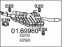 Глушитель выхлопных газов конечный 01.69980