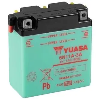 6N11A3A Аккумулятор 11AH/6V P+ / YUASA MOTOCYKLE YUASA подбор по vin на Brocar