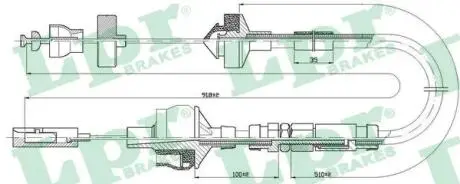 C0151C Трос зчеплення LPR підбір по vin на Brocar