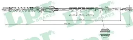C0073A Трос акселератора LPR підбір по vin на Brocar