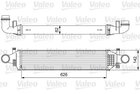 818623 Охолоджувач наддувального повітря VALEO підбір по vin на Brocar