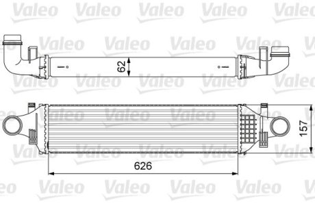 818624 Радиатор наддува VALEO подбор по vin на Brocar