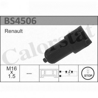 BS4506 Выключатель STOP-сигналов (под педаль) 85- VERNET подбор по vin на Brocar