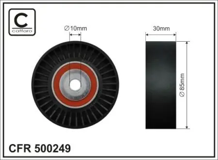 500249 Ролік CAFFARO підбір по vin на Brocar