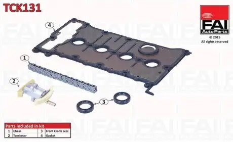 TCK131 К-кт ГРМ ланцюга (насос уприскування) Audi A4/6,Passat 2.0 -1 FAI AUTOPARTS підбір по vin на Brocar