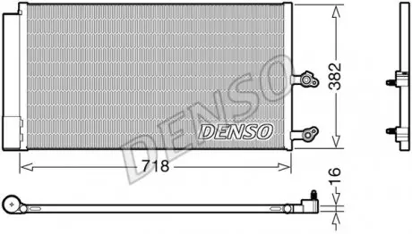 DCN33014 Радіатор кондиціонера DENSO підбір по vin на Brocar