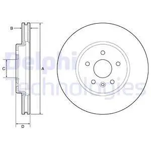 BG4783C Тормозные диски DELPHI підбір по vin на Brocar