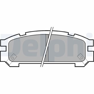 LP814 Комплект тормозных колодок, дисковый тормоз DELPHI подбор по vin на Brocar