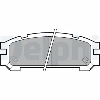 LP814 Комплект тормозных колодок, дисковый тормоз DELPHI подбор по vin на Brocar