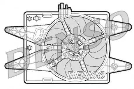 DER09022 Вентилятор, охолодження двигуна DENSO підбір по vin на Brocar