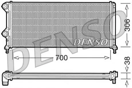 DRM09060 Радиатор, охлаждение двигателя DENSO підбір по vin на Brocar