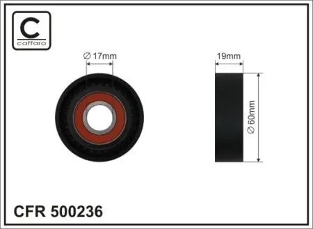 500236 Ролик CAFFARO підбір по vin на Brocar