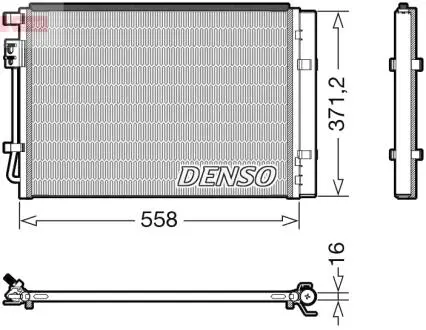 DCN41015 Радиатор кондиционера DENSO підбір по vin на Brocar