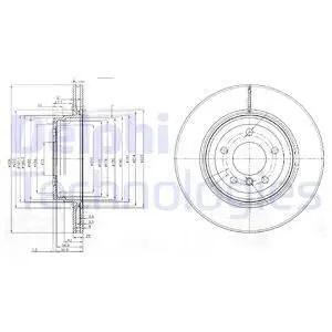 BG3961 Тормозной диск DELPHI подбор по vin на Brocar