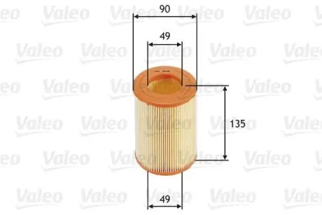 585681 Фільтр повітряний VALEO підбір по vin на Brocar