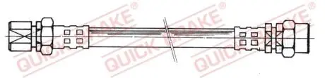 26001 Шланг тормозной задний OPEL COMBO (71_) 07/94-10/01 L=375 QUICK BRAKE подбор по vin на Brocar