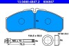 13046048472 Комплект тормозных колодок, дисковый тормоз ATE підбір по vin на Brocar