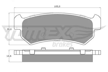 1498 KLOCKI HAMULC. DAEWOO LACETTI 04- TYŁ TOMEX подбор по vin на Brocar