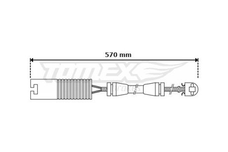 3031 CZUJNIK KLOCK. HAMULC. BMW 7 E38 PRZÓD TOMEX підбір по vin на Brocar