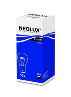 N566 Автолампа Neolux n566 P21/4W BAZ15d 4 W 21 W прозрачная NEOLUX підбір по vin на Brocar