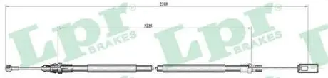 C0213B Трос, стояночная тормозная система LPR подбор по vin на Brocar