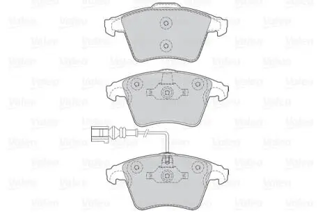 302041 Гальмівні колодки дискові VW Multivan/Transporter "1,9-3,2 "F "03>> VALEO підбір по vin на Brocar