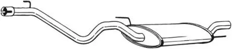 282683 Глушник вихлопних газів (кінцевий) BOSAL підбір по vin на Brocar