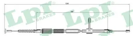 C0017B Трос, стояночная тормозная система LPR подбор по vin на Brocar